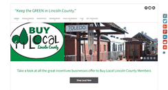 Desktop Screenshot of buylocallincolncounty.org