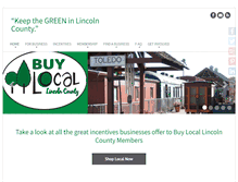 Tablet Screenshot of buylocallincolncounty.org